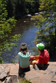 Hikers in the Lehigh Gorge.