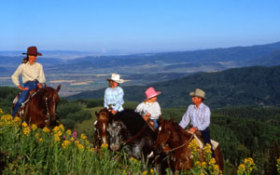 Trail rides are a favorite summer activity in the Steamboat area.