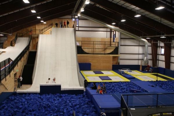 The Woodward Barn is the first indoor ski and snowboard training facility dedicated to terrain park and pipe progression.