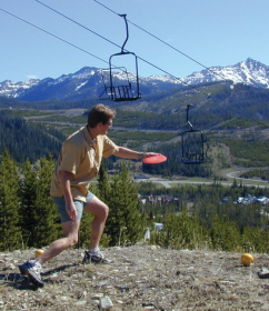 Disc golf is one of the many activities available at Big Sky over the Fourth of July. 