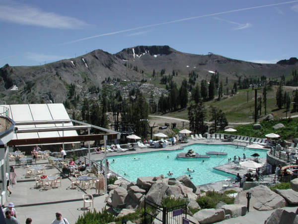 Squaw Valley's High Camp Swimming Lagoon and Spa is an idlyllic oasis at 8,400 feet.