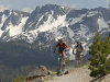 Trails at Mammoth's Mountain Bike Park take bikers through spectacular scenery.