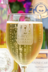 A goblet of sparkling wine at the Park City Food and Wine Classic.