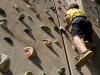 Climb the outdoor wall at Loon Mountain.