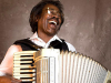 Stanley Buckwheat Dural leads the Louisiana band Buckwheat Zydeco.