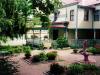 The Victorian Lady's gardens and patio.