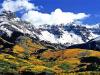 Fall colors as seen from Telluride Mountain Lodge.