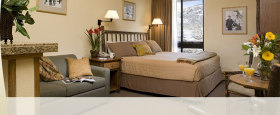 A luxurious interior of the Stonebridge Inn, Snowmass.