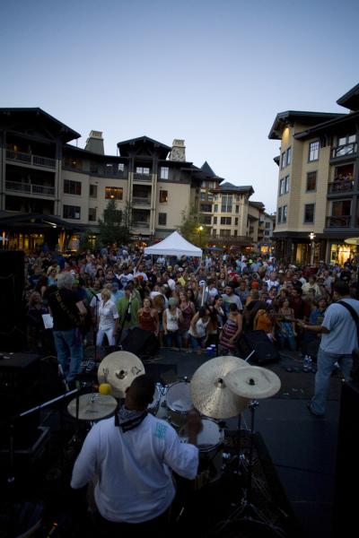 The annual Brews, Jazz & Funk Fest is a favorite summer celebration at the Village at Squaw Valley 