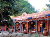 The Adobe & Pines Inn's Southwestern ambience starts at its lovely porticoed entrance.