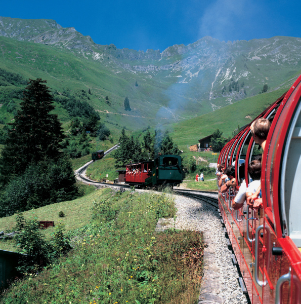 The Swiss Tourist Board is offering short mountain railway packages in 