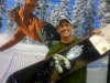 Winner of radio show contest showing off his new snowboard at Sacramento Ski Dazzle. Photo Credit/Copyright: Ski Dazzle LLC