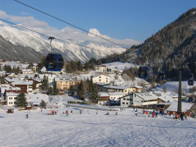 Skiing in St Anton, Austria