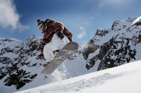 Snowboarding in Wildkogel