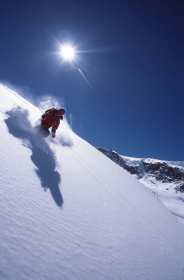 Skiing Saas Fee