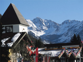 Clock Tower building at Vail Village.