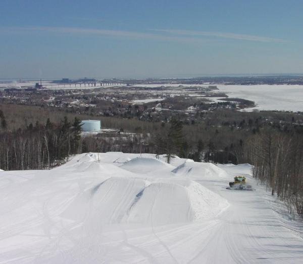 Spirit Mountain overlooks the