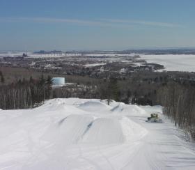 Spirit Mountain overlooks the Duluth harbor on Lake Superior.