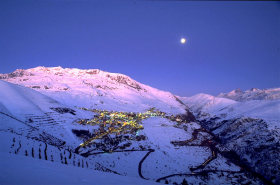 A night at Alpe d'Huez, France.