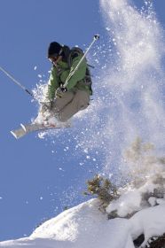 Skiing in Chamrousse, France