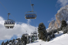 Skiing in Val Gardena, Dolomiti Superski 