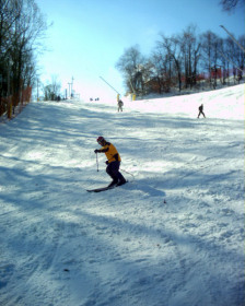 Smooth sailing down Liberty Mt slope