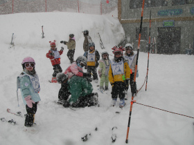 Young skiers at Wolf Creek. 