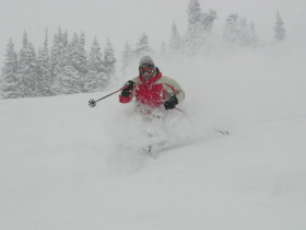 Targhee's catskiers can rack up 20,000 vertical in a day. 