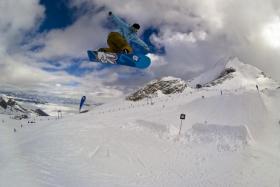 Fresh snow on the Kitzsteinhorn glacier