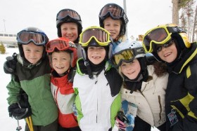Happy children at Font Romeu, France