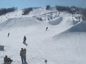 One of Blue Mountain's terrain parks.