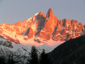 The summits of Chamonix, France