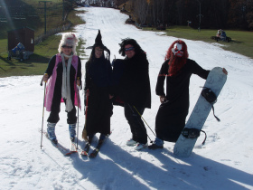 It's spooky at Wild Mountain on Halloween.