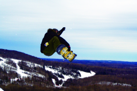 Big air and big views at Indianhead Resort.