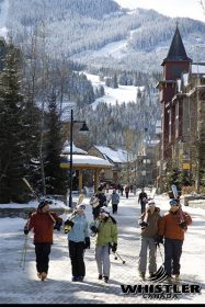 Skiing in Whistler, Canada