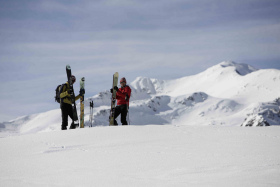 Autumnal skiing in Val Senales