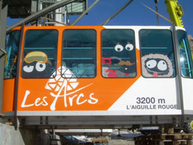 Skiing at Les Arcs