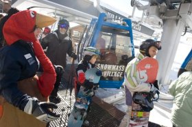 The Snowmass gondola is for kids at the Treehouse Adventure Center.