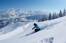 Skiing in Risoul, France
