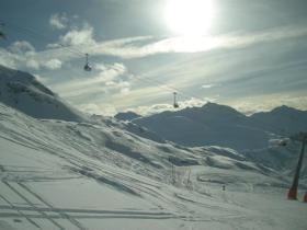 Lech Zürs - Blick auf die Trittkopfseilbahn.
