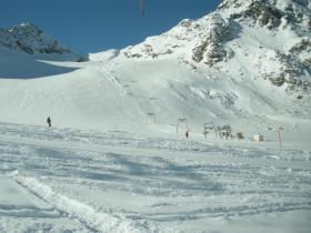 Stubaital - Blick auf die Daunscharte.
