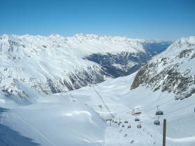 Hochgurgl - Ueberblick auf das Skigebiet