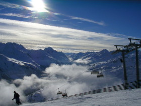 St. Anton Am Arlberg - View across the valley