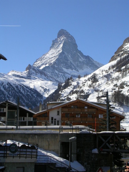 View of the Matterhorn from downtown