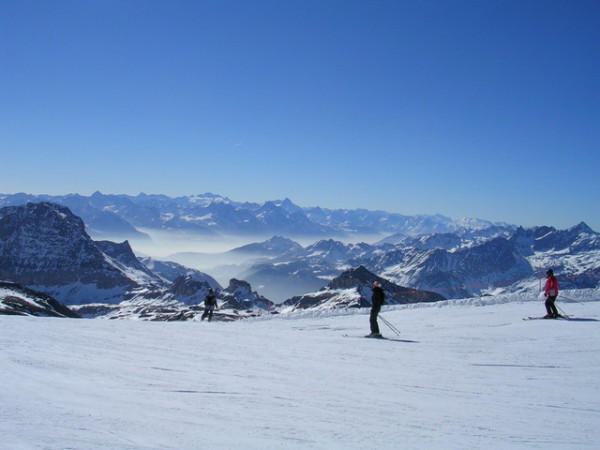 View of the Valle d'Aoste from the Swiss/Italian border