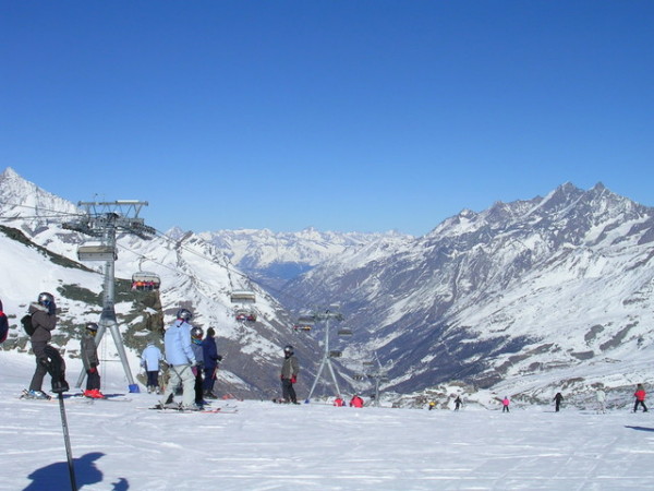 View of the Zermatt valley
