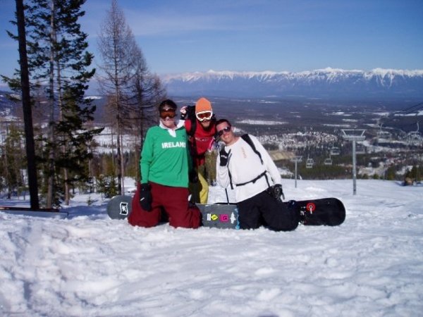 Great view to the Rockies from half-way down the Main 
