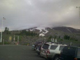 Timberline Lodge - Cloudy top July 4th