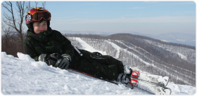 Windham Mountain - a kid enjoying himself