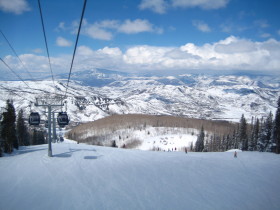 Snowmass - Awesome scenery going up
